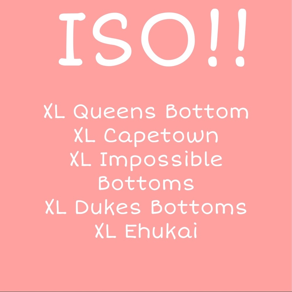 ISO of all of these, open to almost ANY print